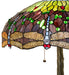 Meyda Lighting Lighting 27" High Tiffany Hanging Head Dragonfly Table Lamp