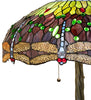 Meyda Lighting Lighting 27" High Tiffany Hanging Head Dragonfly Table Lamp
