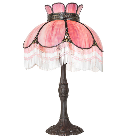 Meyda Lighting Lighting 28" High Annabelle Fringed Table Lamp