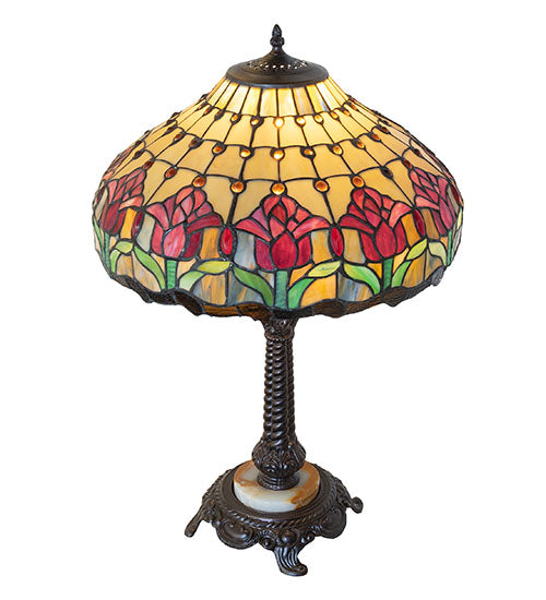 Meyda Lighting Lighting 28" High Colonial Tulip Table Lamp