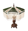 Meyda Lighting Lighting 28" High Fabric & Fringe Persian Table Lamp