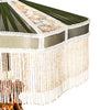 Meyda Lighting Lighting 28" High Fabric & Fringe Persian Table Lamp
