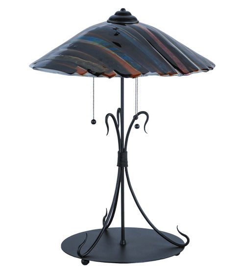 Meyda Lighting Lighting 28" High Metro Fusion Marina Glass Table Lamp