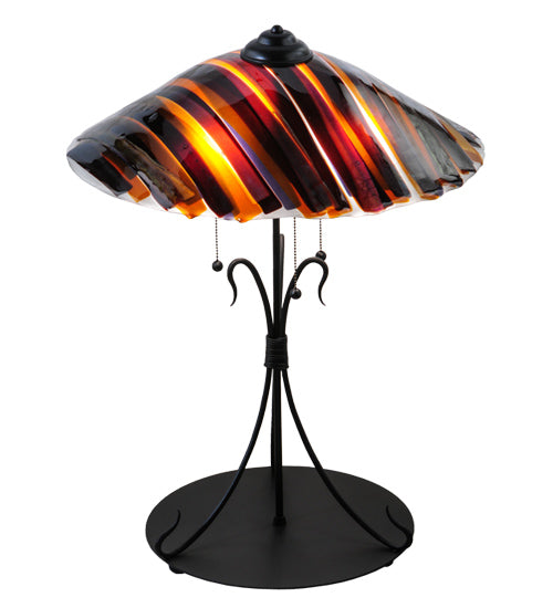 Meyda Lighting Lighting 28" High Metro Fusion Marina Glass Table Lamp
