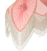 Meyda Lighting Lighting 31" High Fabric & Fringe Pink Pontiff Table Lamp