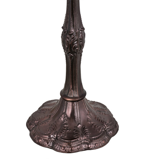 Meyda Lighting Lighting 31" High Fabric & Fringe Pink Pontiff Table Lamp