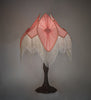 Meyda Lighting Lighting 31" High Fabric & Fringe Pink Pontiff Table Lamp