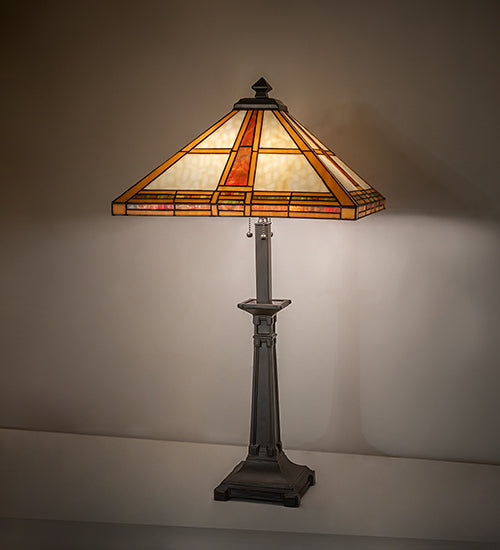 Meyda Lighting Lighting 31" High Prairie Straw Buffet Lamp