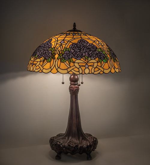 Meyda Lighting Lighting 31" High Rose Bouquet Table Lamp