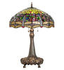 Meyda Lighting Lighting 31" High Tiffany Hanginghead Dragonfly Table Lamp