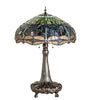 Meyda Lighting Lighting 31" High Tiffany Hanginghead Dragonfly Table Lamp