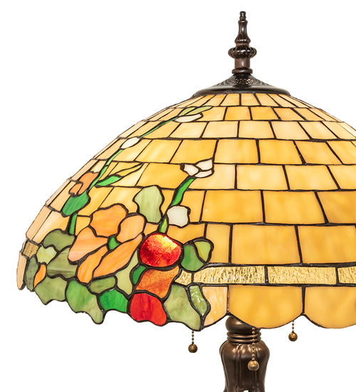 Meyda Lighting Lighting 33" High Duffner & Kimberly Hollyhock Table Lamp