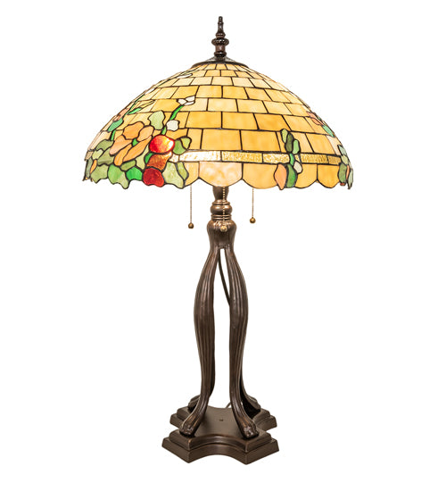 Meyda Lighting Lighting 33" High Duffner & Kimberly Hollyhock Table Lamp