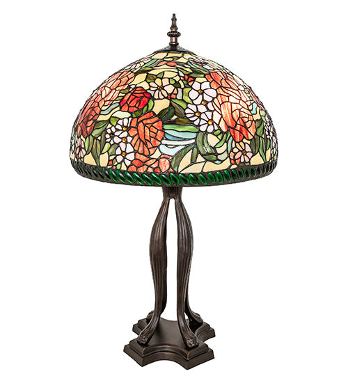 Meyda Lighting Lighting 33" High Romance Rose Table Lamp