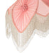 Meyda Lighting Lighting 34" High Fabric & Fringe Pink Pontiff Table Lamp