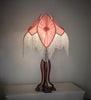 Meyda Lighting Lighting 34" High Fabric & Fringe Pink Pontiff Table Lamp