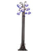 Meyda Lighting Lighting 63" High Blue/White Tiffany Pond Lily 12 Light Floor Lamp