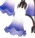 Meyda Lighting Lighting 63" High Blue/White Tiffany Pond Lily 12 Light Floor Lamp