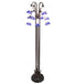 Meyda Lighting Lighting 63" High Blue/White Tiffany Pond Lily 12 Light Floor Lamp