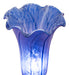 Meyda Lighting Lighting 8" High Blue Tiffany Pond Lily Victorian Accent Lamp