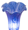 Meyda Lighting Lighting 8" High Blue Tiffany Pond Lily Victorian Accent Lamp