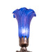Meyda Lighting Lighting 8" High Blue Tiffany Pond Lily Victorian Accent Lamp