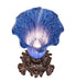 Meyda Lighting Lighting 8" High Blue Tiffany Pond Lily Victorian Accent Lamp