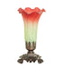 Meyda Lighting Lighting 8" High Seafoam/Cranberry Victorian Accent Lamp