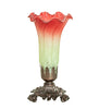 Meyda Lighting Lighting 8" High Seafoam/Cranberry Victorian Accent Lamp