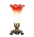 Meyda Lighting Lighting 8" High Seafoam/Cranberry Victorian Accent Lamp