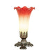 Meyda Lighting Lighting 8" High Seafoam/Cranberry Victorian Accent Lamp