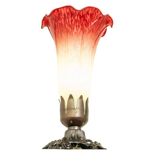 Meyda Lighting Lighting 8" High Seafoam/Cranberry Victorian Accent Lamp