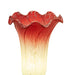 Meyda Lighting Lighting 8" High Seafoam/Cranberry Victorian Accent Lamp