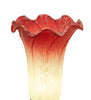 Meyda Lighting Lighting 8" High Seafoam/Cranberry Victorian Accent Lamp