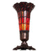 Meyda Lighting Lighting 8" High Stained Glass Pond Lily Victorian Accent Lamp
