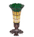 Meyda Lighting Lighting 8" High Stained Glass Pond Lily Victorian Accent Lamp