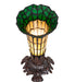 Meyda Lighting Lighting 8" High Stained Glass Pond Lily Victorian Accent Lamp