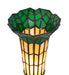 Meyda Lighting Lighting 8" High Stained Glass Pond Lily Victorian Accent Lamp