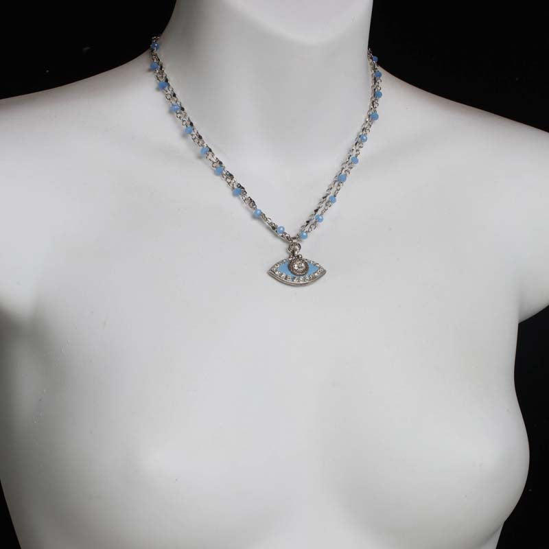 Michal Golan Jewelry Michal Golan Ice Blue Eye Necklace