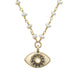 Michal Golan Jewelry Michal Golan Ivory Pearl Eye Necklace