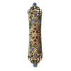 Michal Golan Judaica Michal Golan Mezuzah Gold with Multicolor Stones