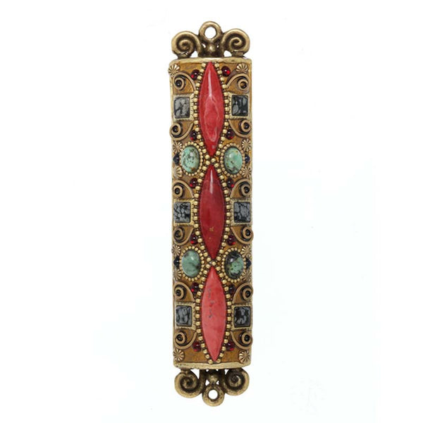 Michal Golan Judaica Michal Golan Mezuzah in Red Stone