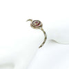 Michal Golan Jewelry Michal Golan Round red evil eye bracelet on double chain, handmade at Michal Golan studios USA
