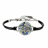 Michal Golan Judaica Michal Golan Silver and Blue Star of David Bracelet