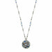 Michal Golan Judaica Michal Golan Silver and Blue Star of David Necklace