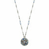 Michal Golan Judaica Michal Golan Silver and Blue Star of David Necklace