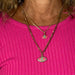 Michal Golan Jewelry Michal Golan Small Pink, Turquoise, and Black Evil Eye Necklace