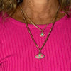 Michal Golan Jewelry Michal Golan Small Pink, Turquoise, and Black Evil Eye Necklace