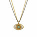 Michal Golan Jewelry Michal Golan Small Silver and Turquoise Evil Eye Necklace