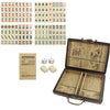 modarislife Giftware modarislife - Melamine Mahjong Set – Travel Mini Mahjong Tiles with Vintage Leather Case